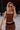 Nina Brown & Black Striped Tank Top - front view