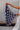 Stars & Stripes Navy Satin Scarf - held by model