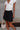 Gabby Black Polka Dot Tiered Mini Skirt - frontal 