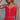 Adaline Red Scalloped Tank Top - close up