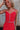 Adaline Red Scalloped Tank Top - close up