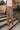 Alana Brown & Cream Stripe Wide Leg Pants- close up front view