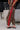 Ember Brown Leopard & Red Barrel Pant- close up side view
