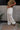 Jade Cream Lace Drawstring Pants- frontal side view