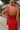 Selena Red & Cream Polka Dot Scarf Tank- close up back view