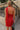 Selena Red & Cream Polka Dot Scarf Tank- full back view