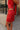 Selena Red & Cream Polka Dot Mini Skirt- side view
