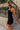 Kelcie Black Polka Dot Halter Mini Dress - side view