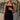 Kelcie Black Polka Dot Halter Mini Dress - front view
