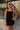 Kelcie Black Polka Dot Halter Mini Dress - front 