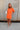 Paige Orange Denim Romper - full body 