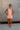Alexi Orange Gingham Halter Mini Dress - full body front view