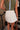 Mandie Cream Denim Skort -  back view