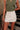 Mandie Cream Denim Skort -  front view