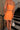 Adaline Orange Scalloped Mini Skirt - close back view