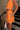 Adaline Orange Scalloped Mini Skirt - side view