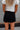 Mandie Black Denim Skort -  back view