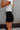 Mandie Black Denim Skort -  side view