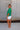 Aubrey Green Split Front Cardigan - full side view