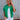 Aubrey Green Split Front Cardigan - front view