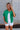Aubrey Green Split Front Cardigan - front view