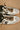 Leopard Satin Organza Shoe Laces- ariel close up view