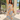 Luna Ivory Multi Palm Tropical Midi Dress- front view