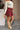 Veronica Red Plaid Ruched Mini Skirt - lower body side view
