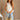 Jovie White Lace Applique Tank Top - front view