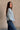 Ginelle Grey Cable Knit Sweater - side view