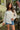 Gabby White Eyelet Button Up Top - front view