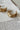 Renee Brushed Gold Hoop Earrings - flat lay close up