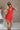 Lucy Red Open Back Romper - front