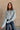 Ginelle Grey Cable Knit Sweater - front