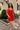 Avery Red Halter Neckline Mini Dress- front view