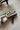 Solana Blue & Ivory Slingback Tie Heel- close up side heel view