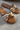 Twinkle Brown Multi Crochet Slide Sandal-front view