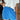 Erin Blue & White Active Shorts - front view