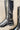 Sofia Black Tall Riding Boot- close up details view