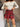 Veronica Red Plaid Ruched Mini Skirt - close front view