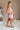 Millie Washed Pink Shorts - full body side view