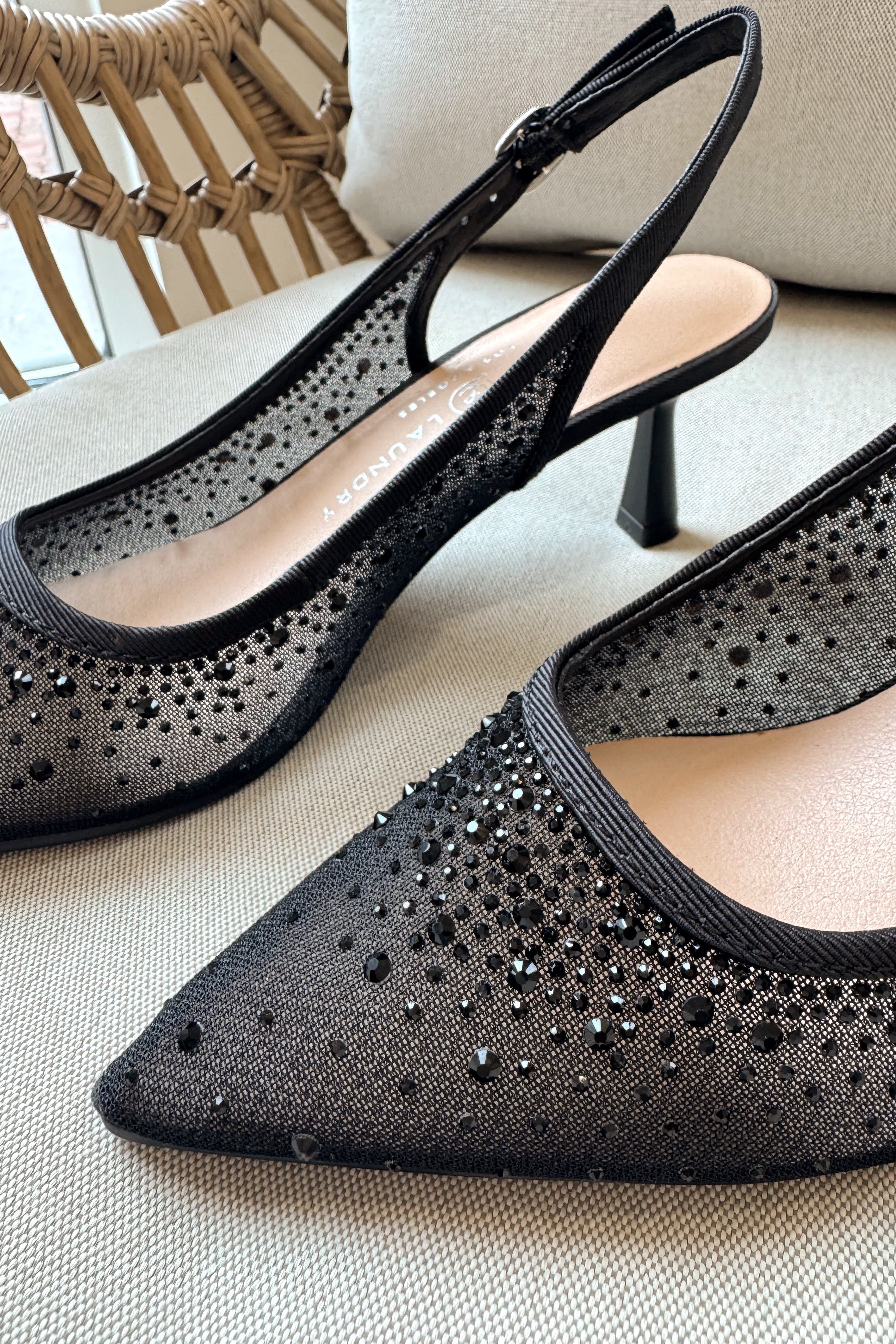 Chinese Laundry Merry Mesh Slingback Mesh Pump- close up toe view