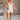Capri Natural Coastal Print Shorts - full body front view