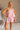 Millie Washed Pink Flare Tank Top - front view