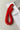 Moriah Red Beaded Necklace- flat lay