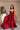 Aurora Burgundy Pleated Satin Maxi Dress - full front
