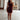 Melany Burgundy Halter Skirt Romper- full body view