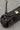 Lizzie Black Suede Shoulder Tote Purse- close up top view
