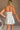 Rylie White Strapless Flare Mini Dress - back view