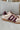 Dirty Laundry Trackstar Taupe Shearling Sneaker- close up frontal side view